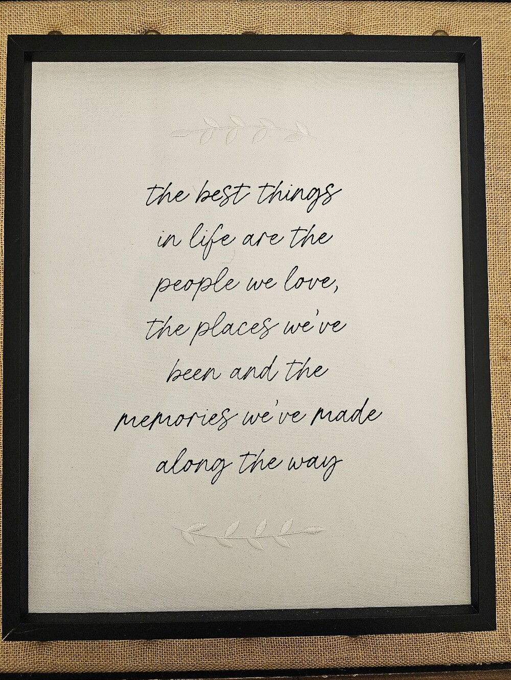 Family Quote Wall Art Print, Minimalist Black/ White Typography Framed Poster